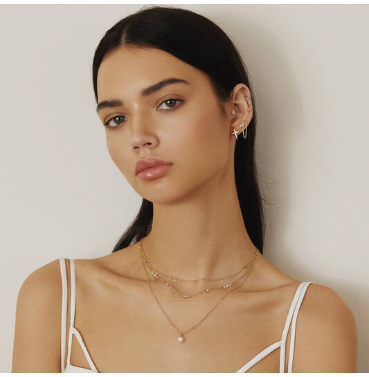  Chill Voyager - Link necklaces - Silver / 14kt GP - 45cm